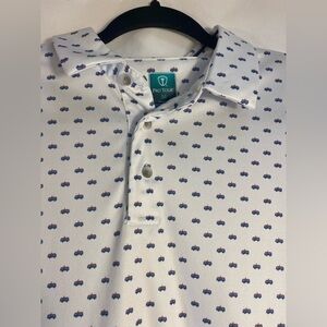PRO TOUR Men's CoolPlay Short‎ Sleeve Golf Polo Shirt VW Bus Graphic Size Medium
